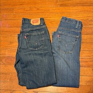 Levi's Boys Blue Jeans, Size 12.  Lot of 2.